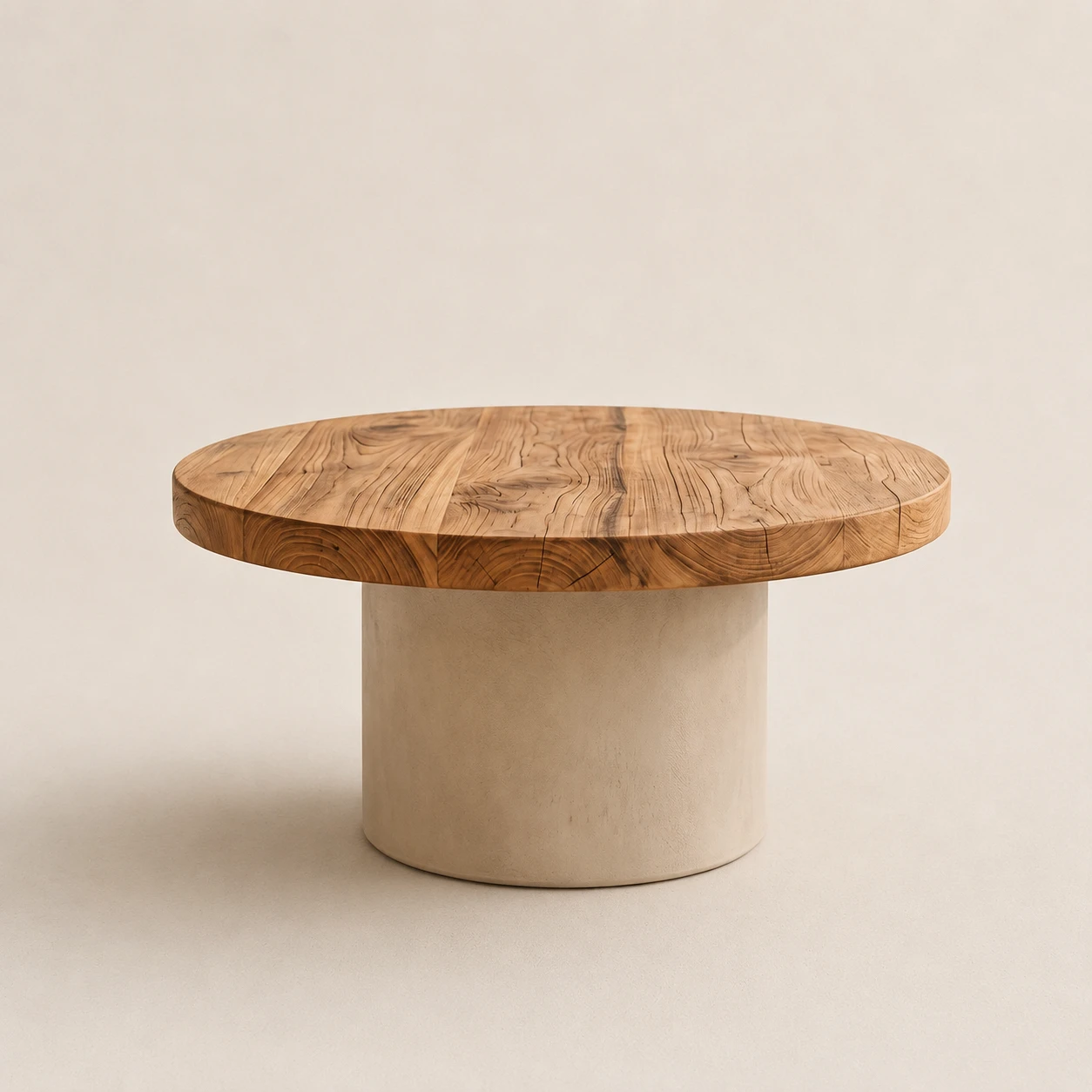 Mesa de centro para exterior de madera de teca aureo